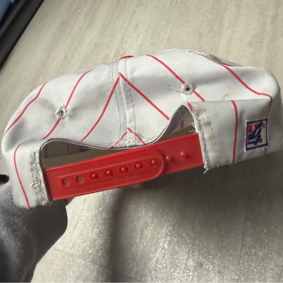 Vintage UNLV Runnin' Rebels hat pinstripe snapback cap 90's - Picture 4 of 8